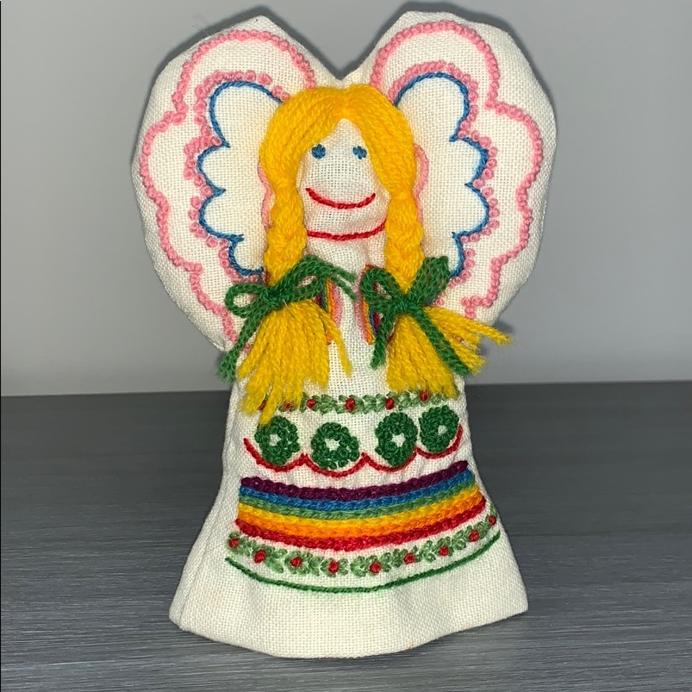 Vintage Hand Stitched Angel Tree Topper